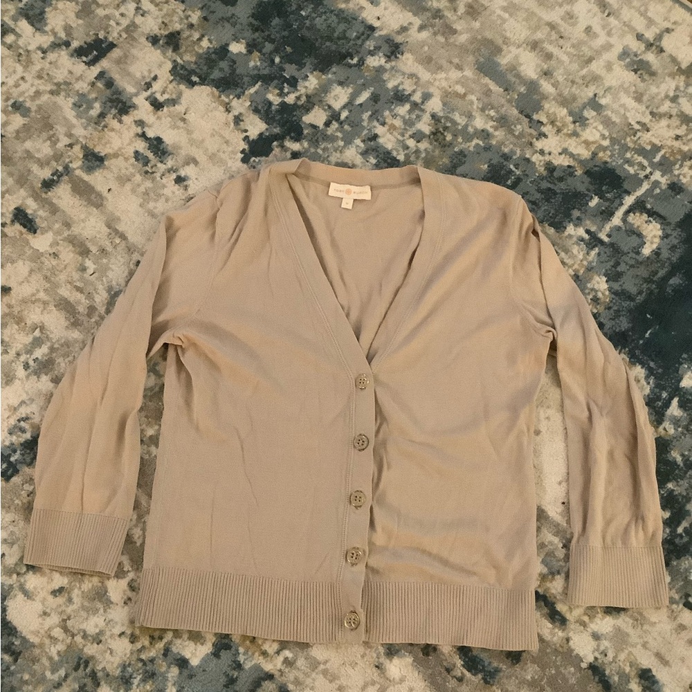 EUC Tory Burch Tan cardigan